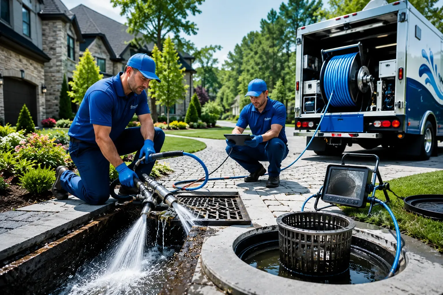 Local outdoor drain cleaning professionals in Matthews, MO